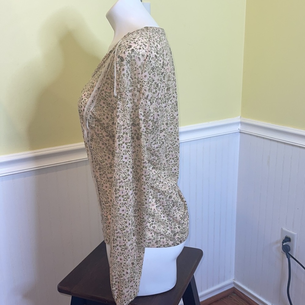 Zara Collection ladies floral long sleeve top. Size large. - Picture 6 of 8